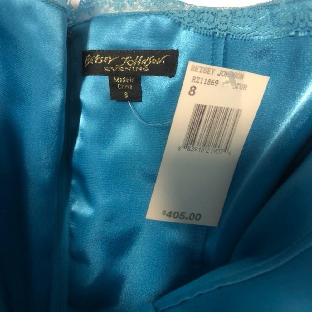 Betsey Johnson Blue and Gold Layered dress - Picture 6 of 9